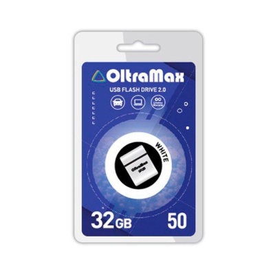 Флеш накопитель USB 32GB OltraMax Drive 50 Mini White, USB 2.0 фото