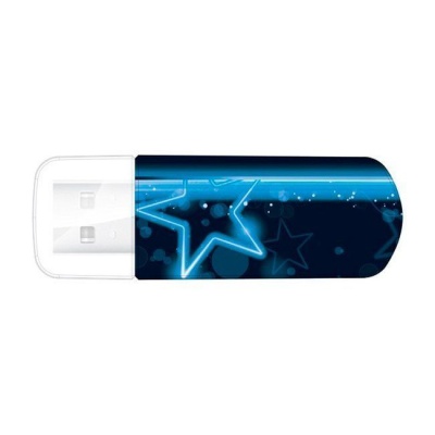 Флеш накопитель USB 32GB Verbatim Mini Neon Blue, USB 2.0 фото