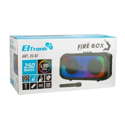 Акустика напольная 25 Вт ELTRONIC 20-67 FIRE BOX 250 Bluetooth, MP3, FM (с микрофоном) фото