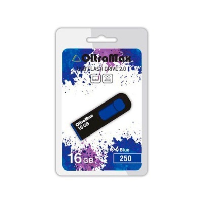 Флеш накопитель USB 16GB OltraMax 250 синий, USB 2.0 фото