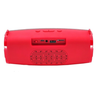 Акустика 6Вт OT-SPB104 красный, Bluetooth, MP3, FM фото