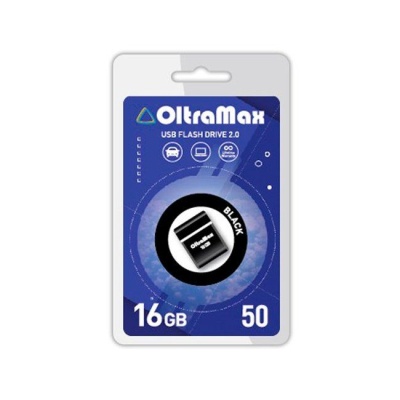 Флеш накопитель USB 16GB OltraMax Drive 50 Mini Black, USB 2.0 фото