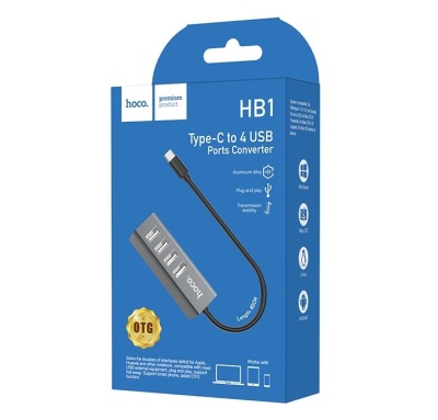 Хаб USB HOCO HB1 TYPE-C на 4 гнезда фото
