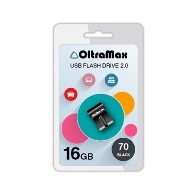 Флеш накопитель USB 16GB OltraMax 70 Black, USB 2.0 фото