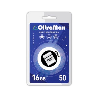 Флеш накопитель USB 16GB OltraMax Drive 50 Mini White, USB 2.0 фото