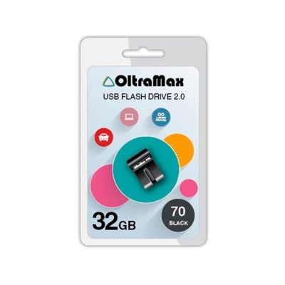 Флеш накопитель USB 32GB OltraMax 70 Black, USB 2.0 фото