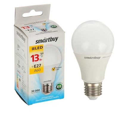 LED лампа Smartbuy A60-13W/3000/E27 SBL-A60-13-30K-E27-A фото