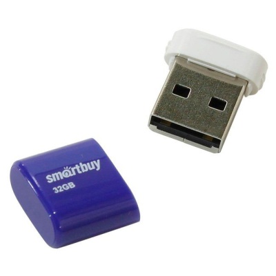Флеш накопитель USB 32GB Smartbuy Lara blue, USB 2.0 фото