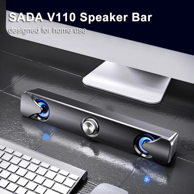 Акустика для ПК активная SADA V-110 2.0, 6Вт, USB фото